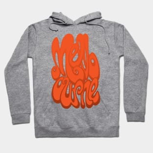 Melbourne lettering - Orange Hoodie